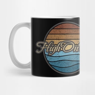 High On Fire Retro Waves Mug